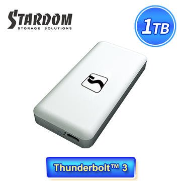 STARDOM PD01-TB3+ (Type C) Thunderbolt™3 NVMe SSD 超薄可攜式1TB