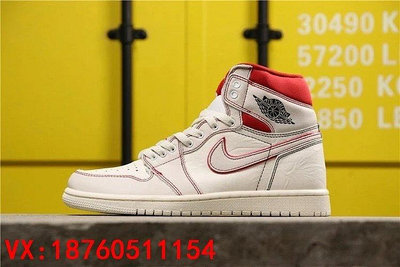 【聰哥運動館】Air Jordan 1 AJ1 白紅 手稿 兔八哥 籃球鞋 55508