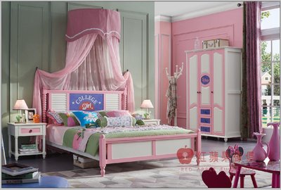 [紅蘋果傢俱] BT6609 優多酷系列 兒童家具 五尺床架 床台 兒童床 青年床雙人床 床頭櫃 衣櫃 書桌(含安裝)