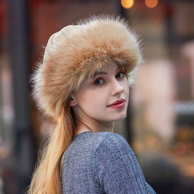 俄羅斯帽子 plus velvet thick warm hat winter fur snow cap