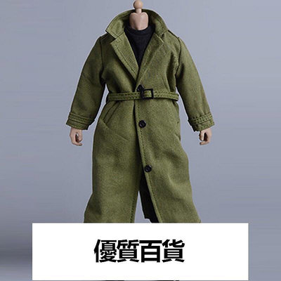 112兵人衣服配件6寸人偶素體軍事二戰軍官長款風衣大衣夾克外套