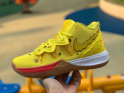 Nike Kyrie 5 Spongebob SquarePants 海綿寶寶 黃 籃球鞋CJ6951-700