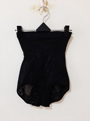 全新~ 台灣製 高機能黑色網狀繡花 托胸收胃凸束腰束腹提臀 無肩帶調整型束衣 尺寸 : XL