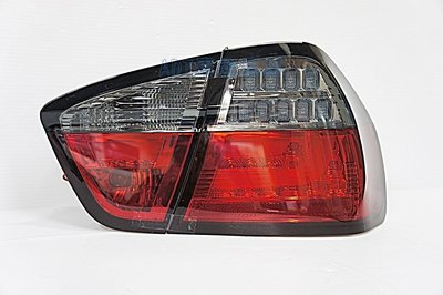 ~~ADT.車燈.車材~~BMW E90 05 06 07 08 09 LED光柱紅黑尾燈組 內建LED方向燈