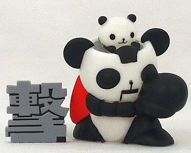 A-229 ： 熊貓鐵金剛 PANDA-Z 指人形 指膠 パンダーゼット 　富貴玩具店
