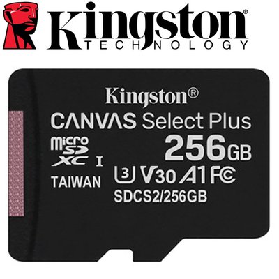 Kingston 金士頓 256G 256GB microSDXC TF UHS-I U3 A1 記憶卡 SDCS2