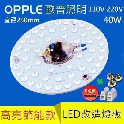 歐普照明 OPPLE LED 吸頂燈 風扇燈 圓型燈管改造燈板套件 圓形光源貼片Led燈盤 一體模組 40W 110V