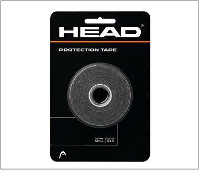 【曼森體育】HEAD Protection Tape 16' Roll 拍框保護貼 黑色 約可貼13支