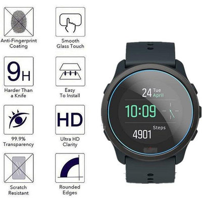熱銷 Suunto 5 Peak Smartwatch 屏幕保護膜手錶膜的鋼化玻璃膜(1 件)--可開發票