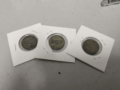 【二手】 X106 米國1943年5分銀幣三套1980 錢幣 硬幣 紀念幣【明月軒】