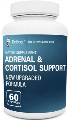 美國柏格博士Dr.berg Adrenal Cortisol support 60粒 腎上腺和皮質醇支持 壓力解除 放鬆