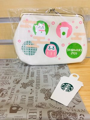現貨 日本 星巴克 Starbucks  新年  限定 招財貓達摩造型零錢包