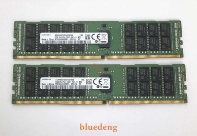 全新三星原廠 32G 2RX4 PC4-2400T DDR4 2400 ECC REG 伺服器記憶體