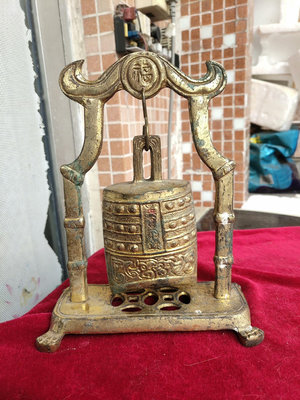 【二手】老舊銅編鐘銅鈴鐺銅鐘一套，聲音特別好，年份不詳，凈重大概1. 銅器 擺件 舊貨 【大掌櫃】-1528