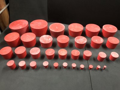 15號 3.7x4.3x3.2 公分 红色橡膠塞～酒瓶塞～止水塞、補洞塞子 各種尺寸都有也可訂做