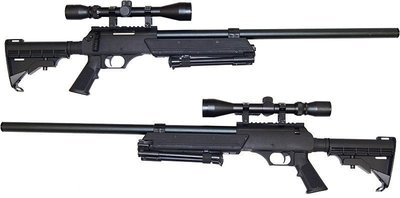 JHS（（金和勝槍店））免運費 WELL 含狙擊鏡.腳架 MB06 空氣狙擊槍 6602