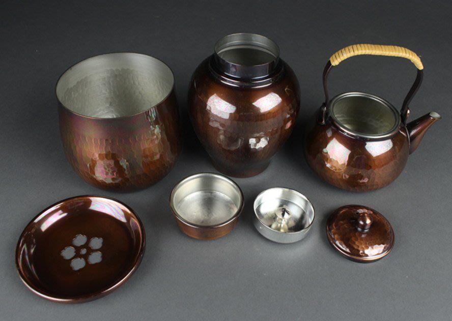 [茶太初] 日本英純堂錘起銅器桃山古色3件套同箱| Yahoo奇摩拍賣