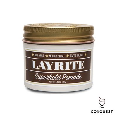 【 CONQUEST 】Layrite Super Hold Pomade 咖啡女郎 黑女郎 強力水洗式髮油 髮泥 髮蠟