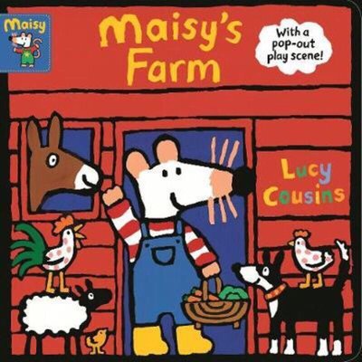 羊耳朵書店*波波預購/波波的農場時光翻翻書Maisy's Farm With a pop-out play scene
