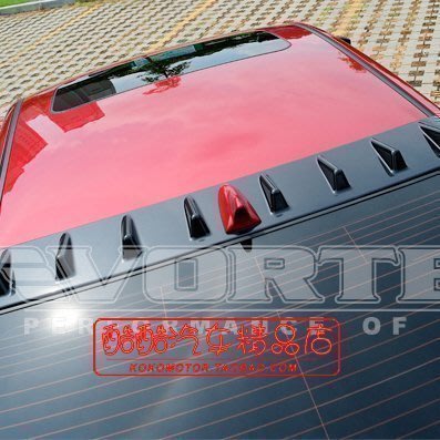 15-11Hyundai現代 Elantra 改裝后窗擾流溢 后窗頂翼V款 韓國進口汽車內飾改裝飾品 高品質