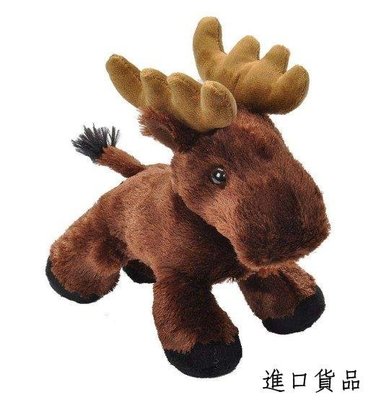 現貨可愛柔軟 駝鹿最大鹿科小鹿動物抱枕絨毛玩偶絨毛絨娃娃擺設品送禮禮物可開發票
