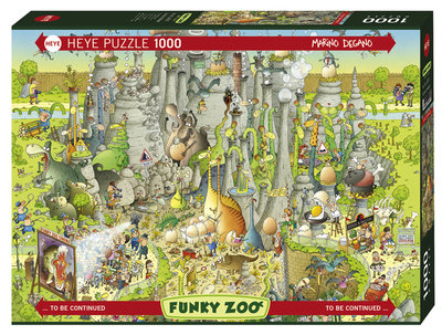 全新現貨正品 德國 Heye 拼圖 Funky Zoo Jurassic 瘋狂動物園 侏羅紀棲息地 1000片