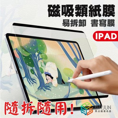 shell++【貝占】保護貼 藍光 磁吸膜 書寫膜 可拆式 磁吸式 Air5 類紙膜 貼膜 iPad pro Air 5 Mini 6