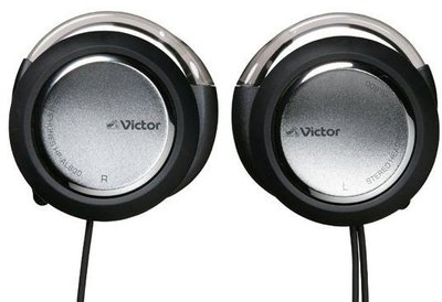 Victor 耳掛式 耳機 HP-AL600 簡約時尚的清新感 銀色 適用各種隨身視聽設備,近全新,缺貨