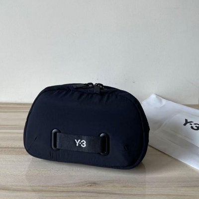 Y3 黑色 多功能輕便腰包 胸包 科技布面加厚材質 隨身 旅行 精緻質感 限量優惠
