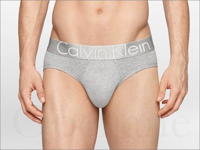 Calvin Klein CK 男內著 卡文克萊 灰色棉質寬版腰頭 大LOGO 彈性三角褲 內褲 L號 愛Coach包包