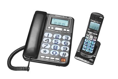 【NICE-達人】【含稅價】DCT-8918 台灣三洋 SANLUX 有線主機無線手機數位電話_鐵灰色/銀色款可選