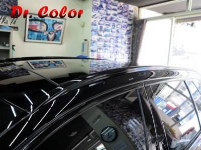 Dr. Color 玩色專業汽車包膜 M-Benz C250 Estate 高亮黑_行李架