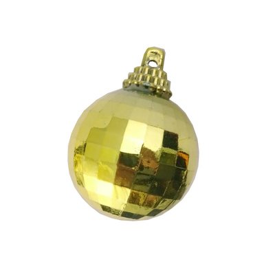 聖誕樹裝飾 聖誕球吊飾 金色40mm角球-12入