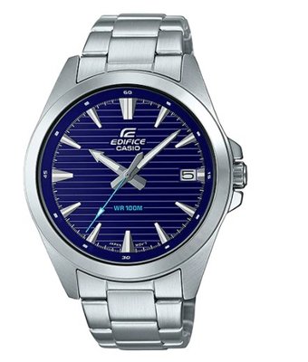 【萬錶行】 CASIO EDIFICE 經典款簡約計時日曆腕錶 EFV-140D-2A