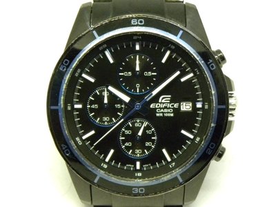 [專業模型] 三眼錶 [CASIO EFR-526] 卡西歐 EDIFICE 石英賽車錶[黑色面]時尚/軍/日本錶
