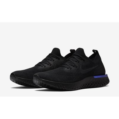 black nike epic react flyknit