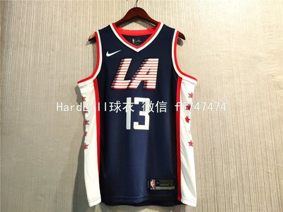 保羅·喬治(Paul George)NBA洛杉磯快艇隊 球衣 熱轉印款式 13號 城市版