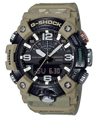 【金台鐘錶】CASIO卡西歐G-SHOCKXBritishArmy(英國陸軍聯名錶) 限量販售 GG-B100BA-1A