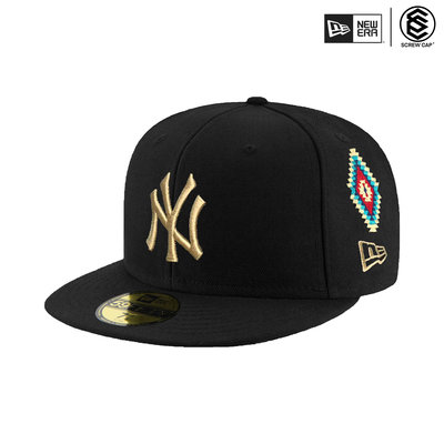 NEW ERA 59FIFTY 5950 MLB NY 紐約 洋基 圖騰 黑 棒球帽 鴨舌帽⫷ScrewCap⫸