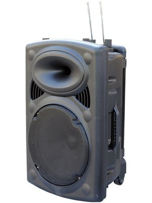 【華邑樂器77103-10800】SIGANO 150W充電式手提擴大機行動音箱+無線麥克風 (藍芽功能喇叭PA12E)