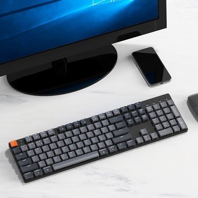 熱銷 【現貨 速發】正品保障 特惠價 Keychron K5SE矮軸超薄Mac機械鍵盤87鍵104辦公專用iPad雙模現貨
