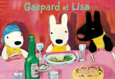 日本正版拼圖 麗莎和卡斯柏 Gaspard et Lisa 用餐時間 300片絕版拼圖，3-778