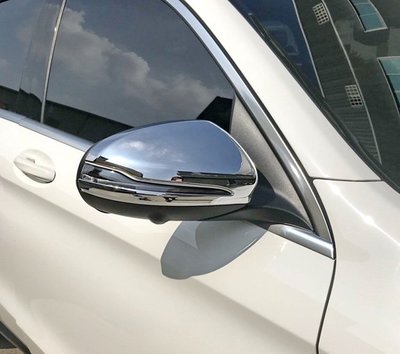 圓夢工廠 Benz 賓士 GLC C253 2016~2019 GLC43 GLC63 改裝 鍍鉻銀 後視鏡蓋 飾貼