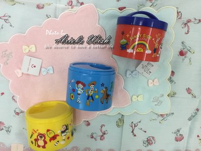 Ariel's Wish-日本東京迪士尼玩具總動員三眼怪三層便當盒餐具盒野餐盒奶粉分裝瓶首飾品收納盒-日本製-最後一組