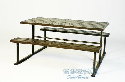 ╭☆雪之屋小舖☆╯鋁條野餐桌椅組/戶外休閒桌椅 SB84273