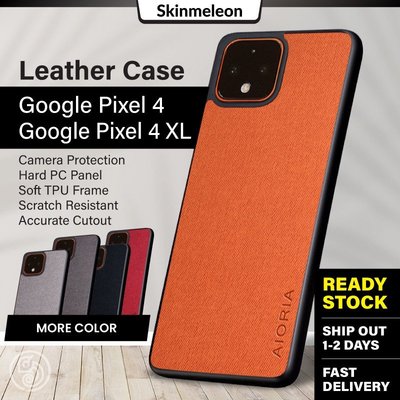 Skinmeleon Google Pixel 4 XL 手機殼手機殼 Pixel 4 手機殼紡織圖案 PU 皮套保護套