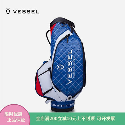 易匯空間 正品VESSEL 菱紋格高爾夫球包男golf bag時尚球袋 職業球桿包新款 GF2491