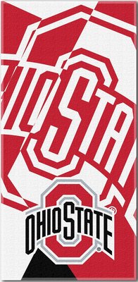 [現貨]美式大學NCAA沙灘巾 超大浴巾 俄亥俄州立Ohio七葉樹隊 OSU限量球迷 游泳運動健身籃球生日禮物
