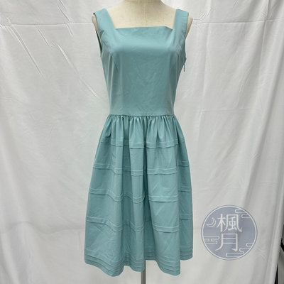 BRAND楓月 RENE 藍蛋糕裙無袖洋裝 #36 無袖洋裝 精品服飾 中長裙