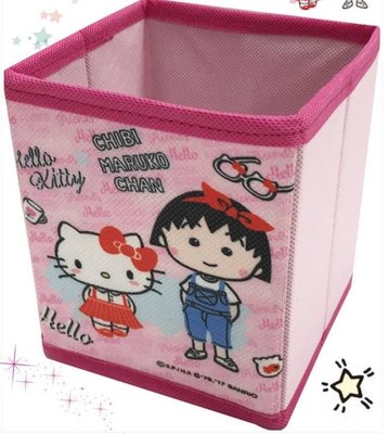 【正版】Hello Kitty KT&小丸子小物收納盒 ~~直式~~